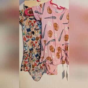 Bamboo Baseball Bodysuit Twirls